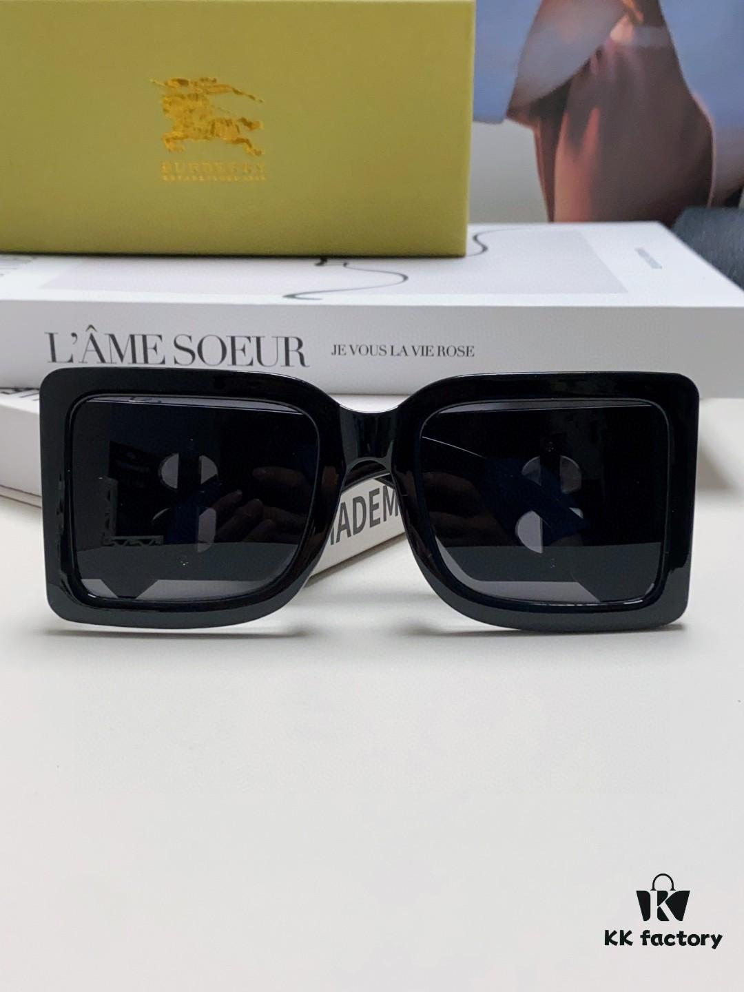 Burberry BE4406U Oversized Women's Sunglasses with B Logo 2024 New Arrival