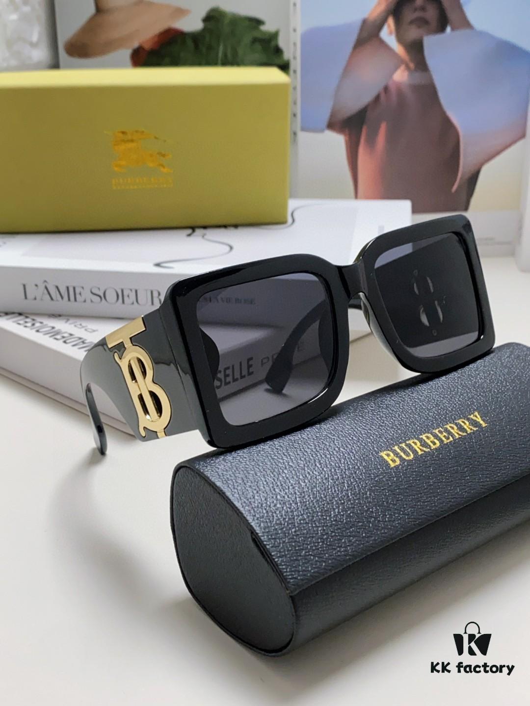 Burberry BE4406U Oversized Women's Sunglasses with B Logo 2024 New Arrival