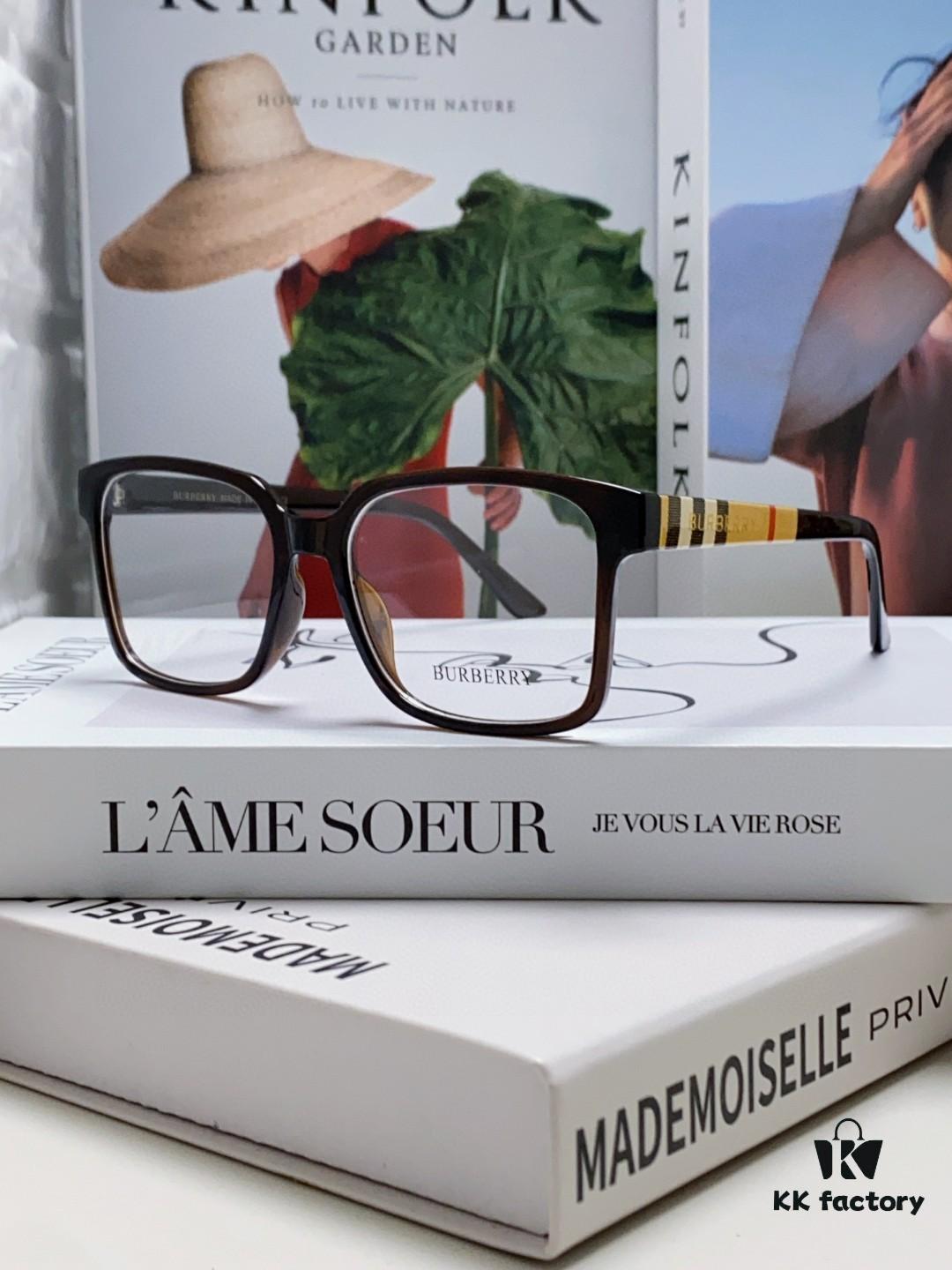 Burberry 2024 New Arrival Eyeglass Frame Korean Style Trendy Oversized Prescription Glasses Lightweight Unisex Optical Frames Suitable for Daily Wear