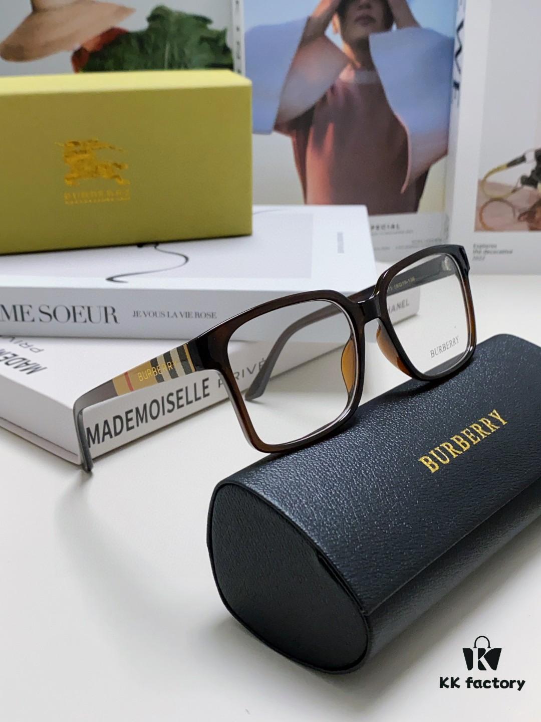 Burberry 2024 New Arrival Eyeglass Frame Korean Style Trendy Oversized Prescription Glasses Lightweight Unisex Optical Frames Suitable for Daily Wear