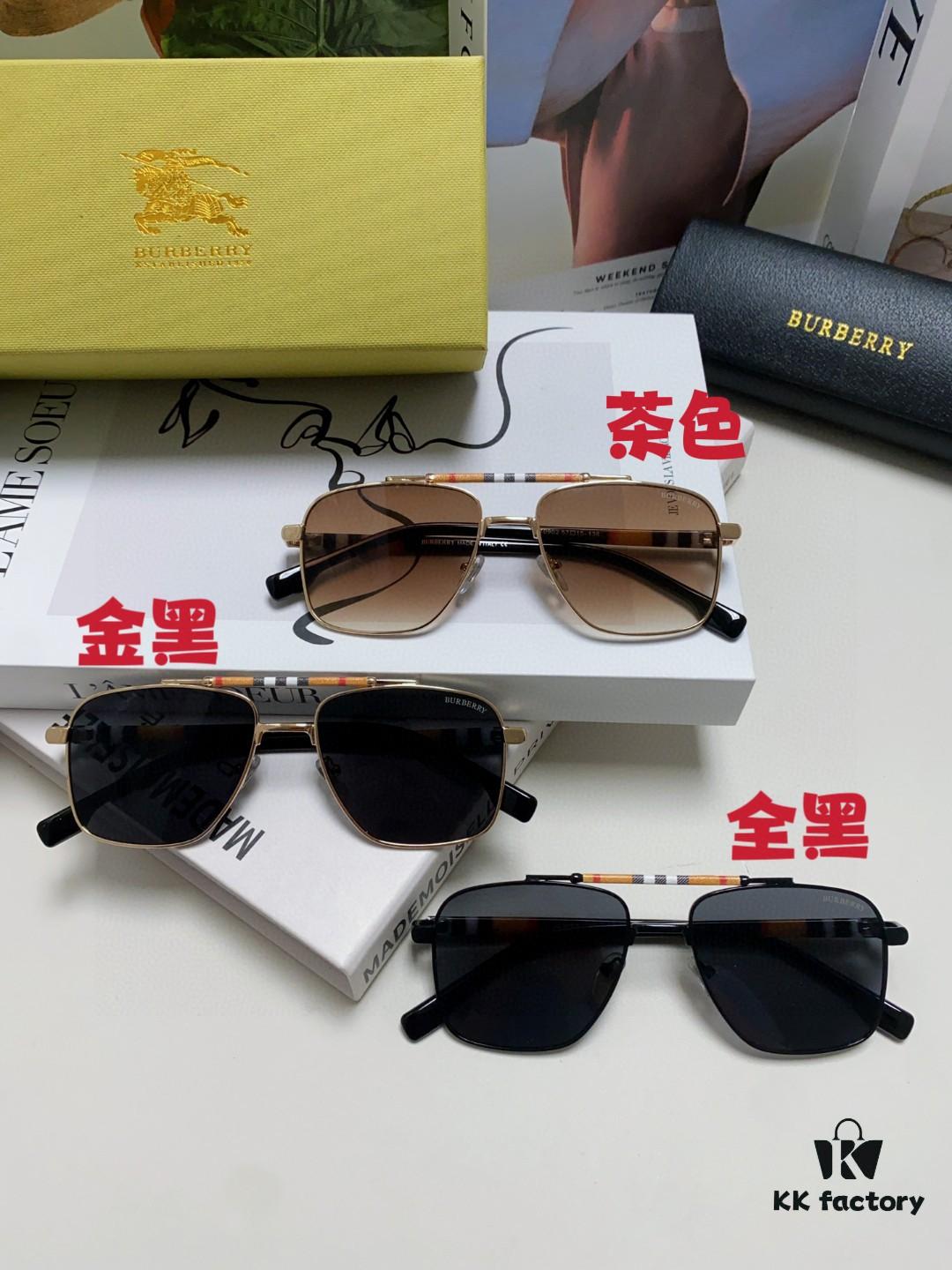 Burberry 2024 New Arrival Eyewear HD Anti-Fatigue Light Comfort Natural Frame Unisex Sunglasses