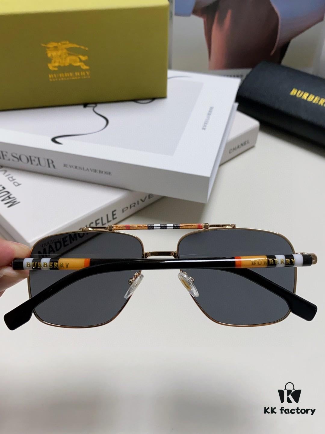 Burberry 2024 New Arrival Eyewear HD Anti-Fatigue Light Comfort Natural Frame Unisex Sunglasses