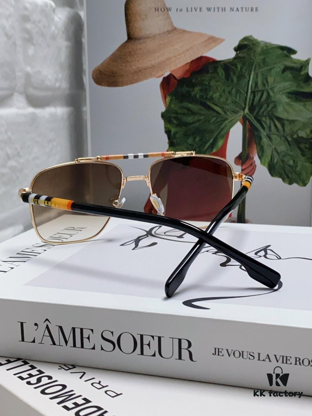 Burberry 2024 New Arrival Eyewear HD Anti-Fatigue Light Comfortable Natural Frame Unisex Sunglasses