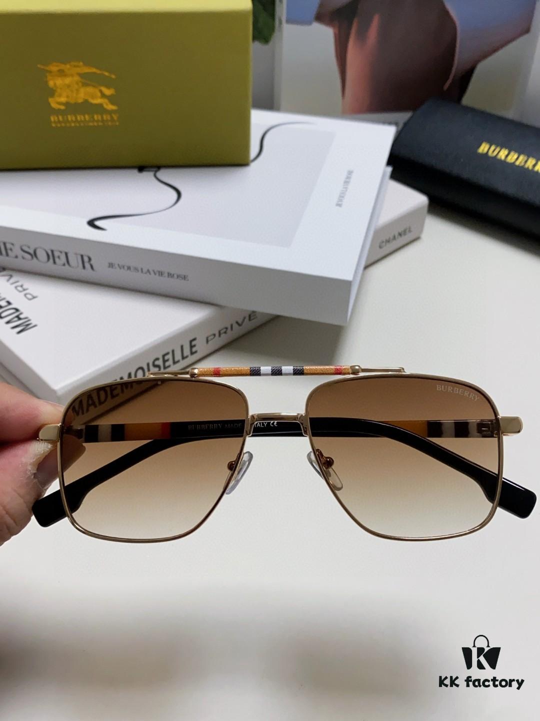 Burberry 2024 New Arrival Eyewear HD Anti-Fatigue Light Comfortable Natural Frame Unisex Sunglasses