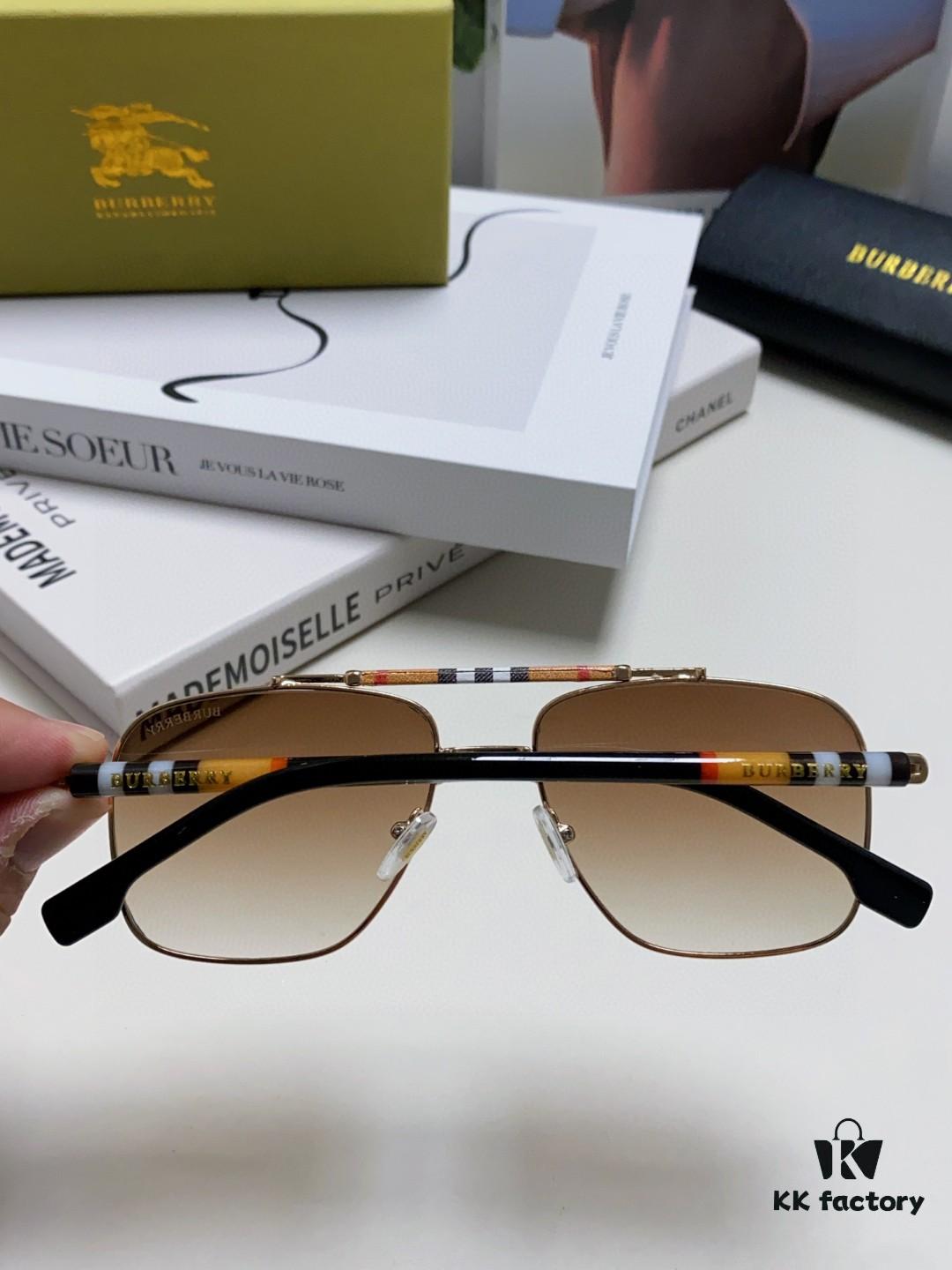 Burberry 2024 New Arrival Eyewear HD Anti-Fatigue Light Comfortable Natural Frame Unisex Sunglasses