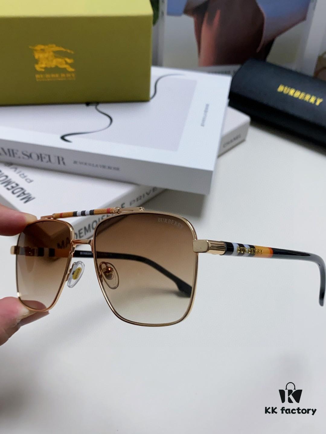 Burberry 2024 New Arrival Eyewear HD Anti-Fatigue Light Comfortable Natural Frame Unisex Sunglasses