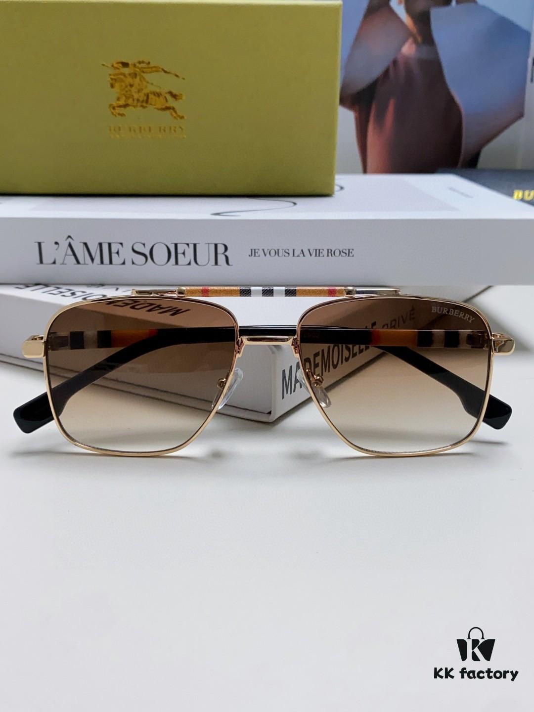 Burberry 2024 New Arrival Eyewear HD Anti-Fatigue Light Comfortable Natural Frame Unisex Sunglasses