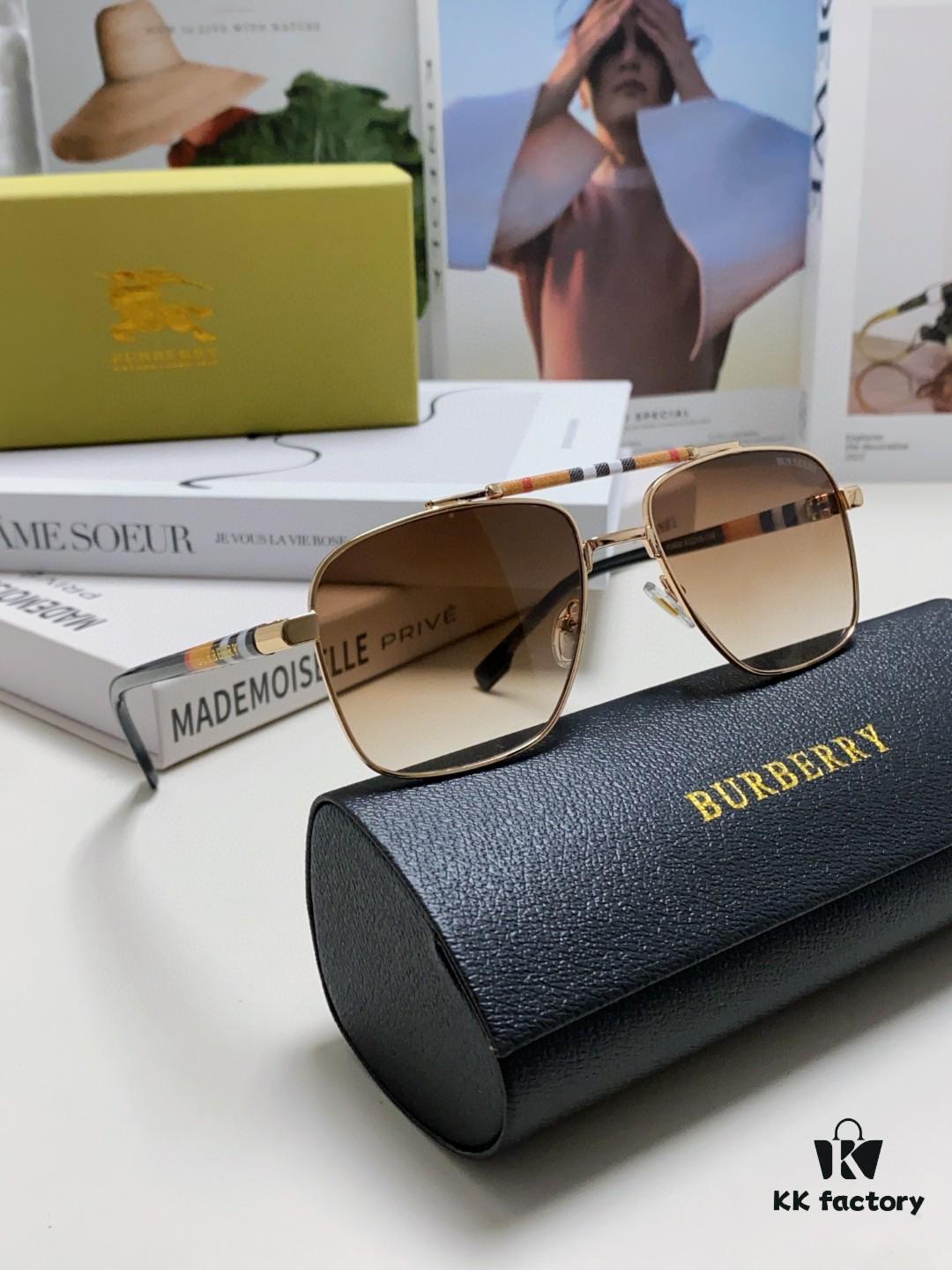 Burberry 2024 New Arrival Eyewear HD Anti-Fatigue Light Comfortable Natural Frame Unisex Sunglasses