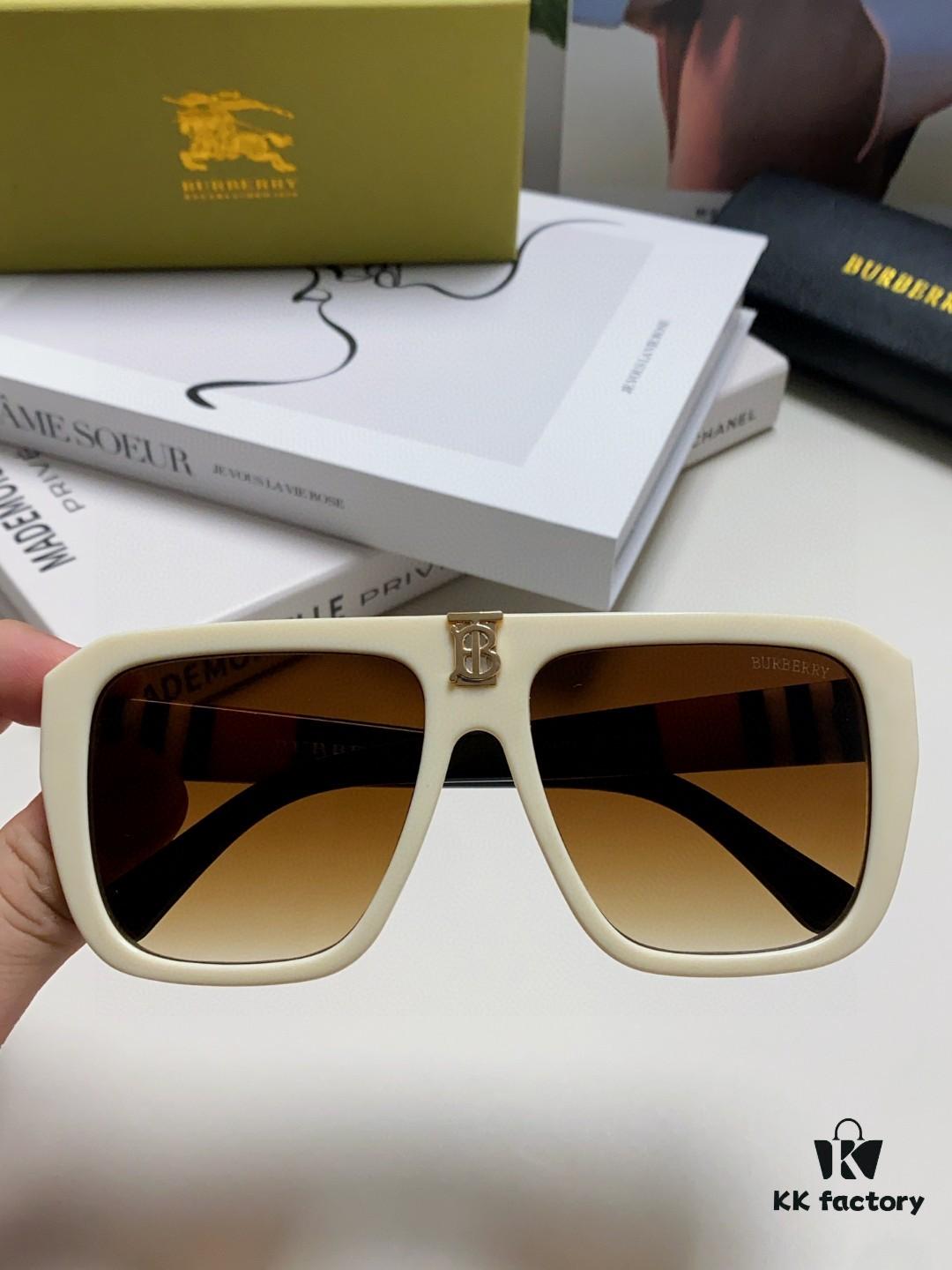 Burberry 2024 Influencer-Favorite Unisex Fashion Sunglasses, Large-Frame UV Protection Sunglasses for Women, Stylish Driving Sun Glasses