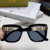 Burberry 2024 New Korean-Style Oversized Wide-Leg Designer Sunglasses, Unisex Celebrity-Inspired Slimming Aviator Shades with Horse Logo and Classic Plaid Pattern