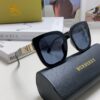 Burberry 2024 New Korean-Style Oversized Wide-Leg Designer Sunglasses, Unisex Celebrity-Inspired Slimming Aviator Shades with Horse Logo and Classic Plaid Pattern