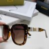Burberry 2024 New Korean-Style Oversized Wide-Leg Stylish Fast Fashion Nobility Unisex Sunglasses, Slimming Trendy Sun Glasses with Horse Logo and Classic Plaid Design