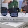 Burberry 2024 New Arrival Women's Sunglasses, Trendy Oversized Frame for Large Faces, Slimming UV-Protective Sunglasses with Premium Aesthetic, Instagram-Worthy Ladies' Eyewear