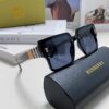 Burberry 2024 New Arrival Women's Sunglasses, Trendy Oversized Frame for Large Faces, Slimming UV-Protective Sunglasses with Premium Aesthetic, Instagram-Worthy Ladies' Eyewear