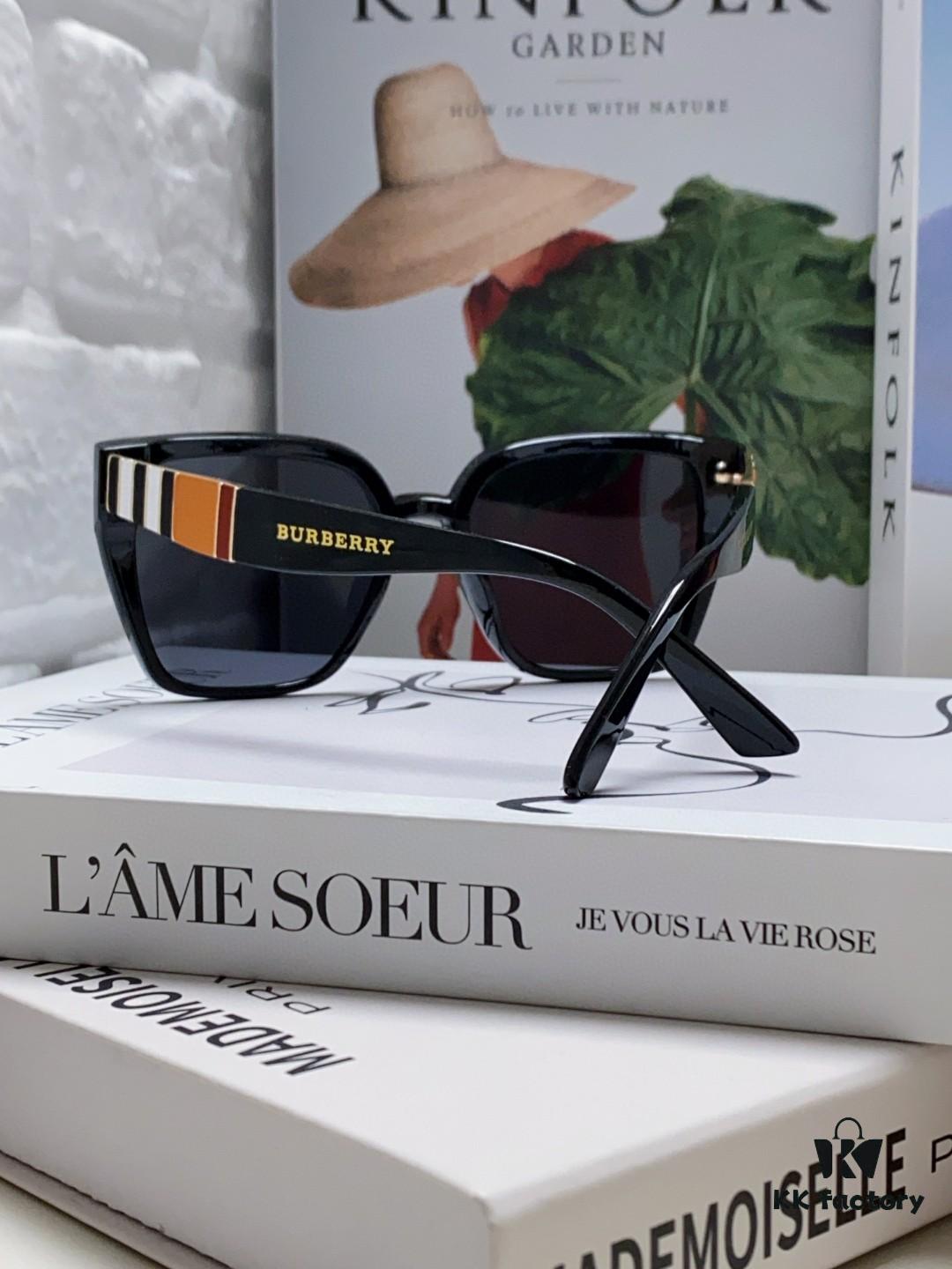 BURBERRY 2024 New Arrival European and American Fashion Sunglasses, Trendy Unisex Oversized Shades for Street Photography