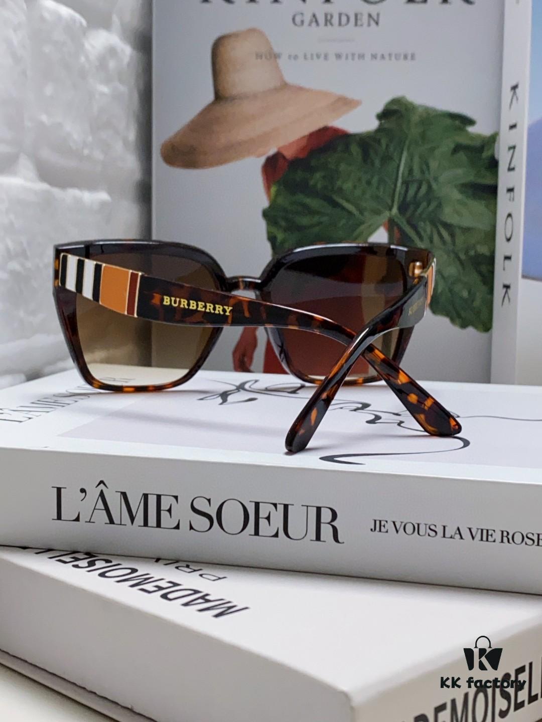 BURBERRY 2024 New Arrival European and American Fashion Sunglasses, Trendy Unisex Oversized Shades for Street Photography