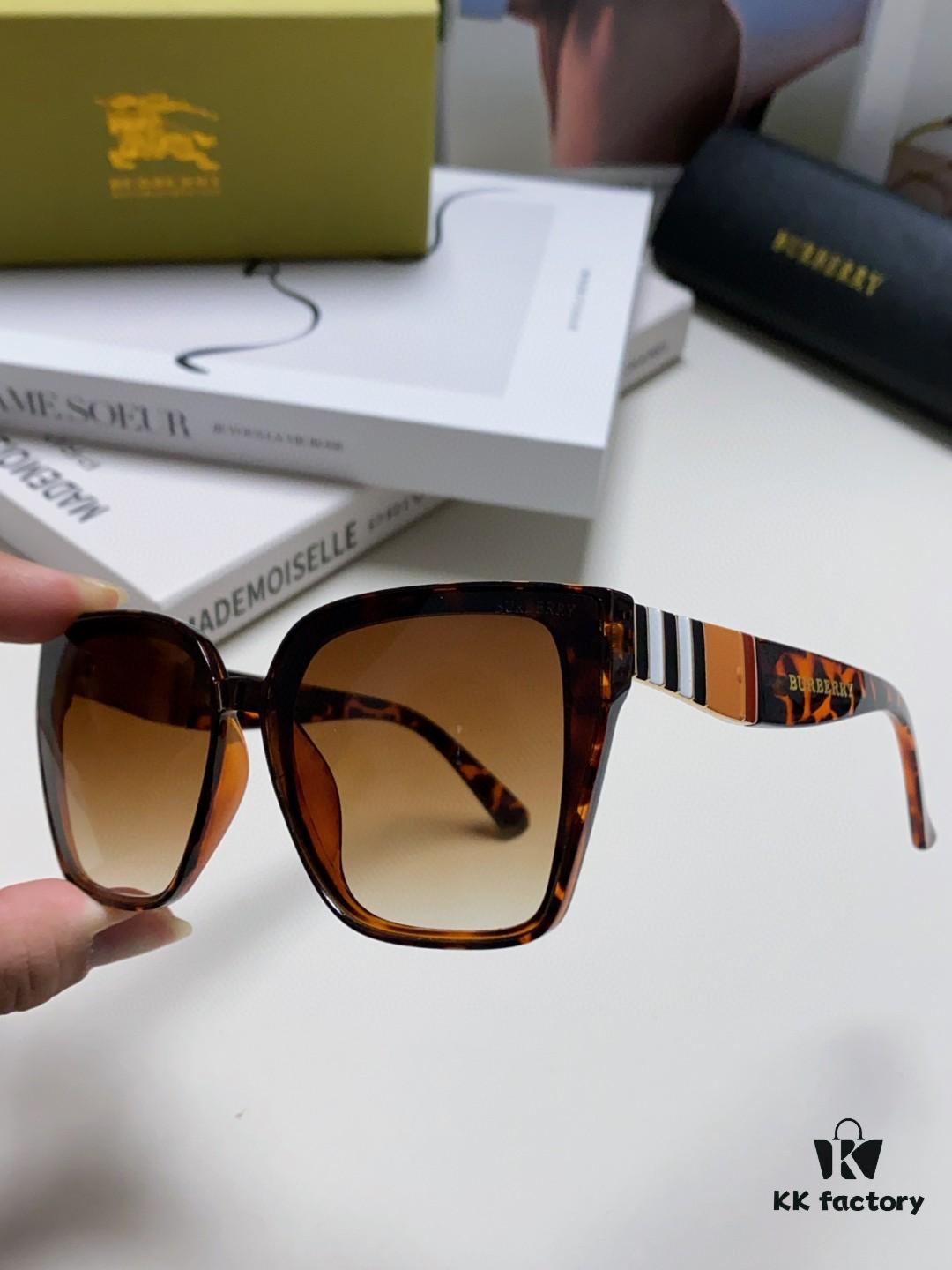 BURBERRY 2024 New Arrival European and American Fashion Sunglasses, Trendy Unisex Oversized Shades for Street Photography