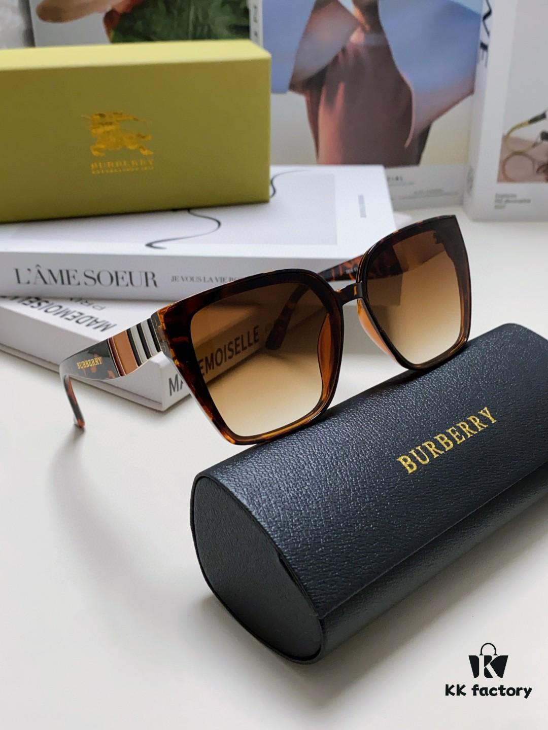 BURBERRY 2024 New Arrival European and American Fashion Sunglasses, Trendy Unisex Oversized Shades for Street Photography