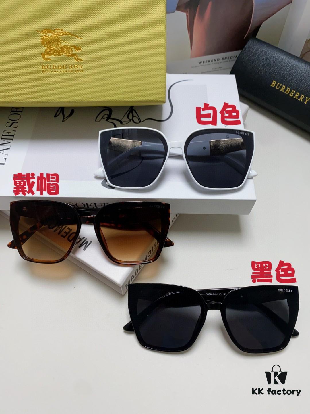 BURBERRY 2024 New Arrival European and American Fashion Sunglasses, Trendy Unisex Oversized Shades for Street Photography
