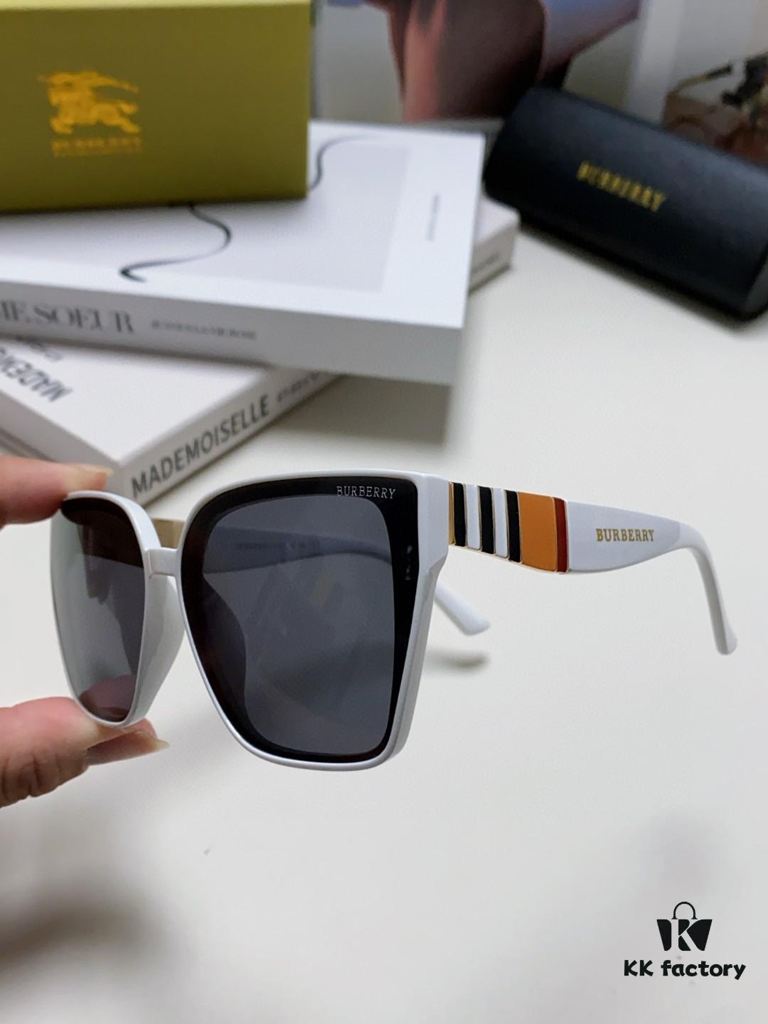 BURBERRY 2024 New Arrival European and American Fashion Sunglasses, Trendy Unisex Oversized Shades for Street Photography