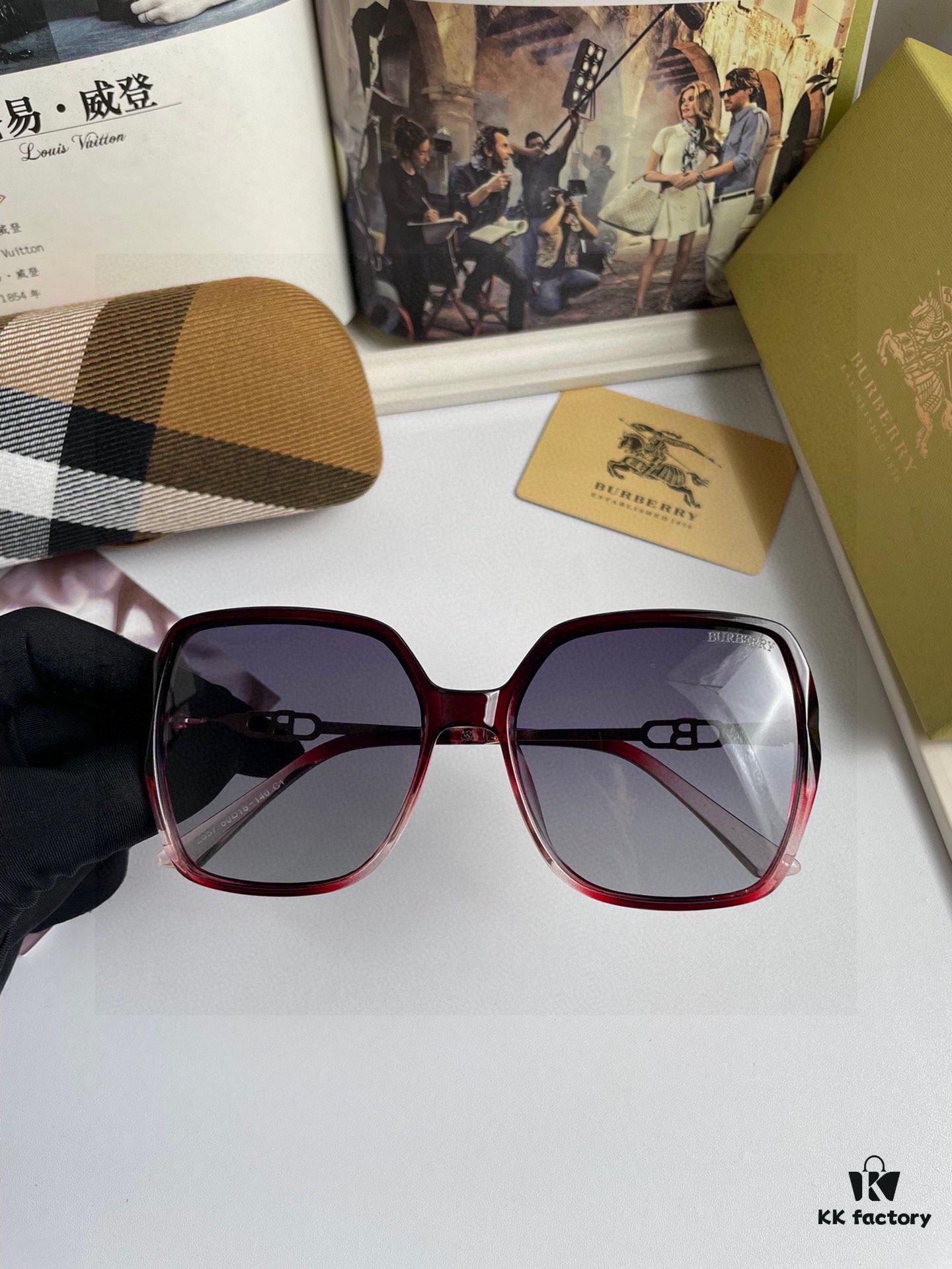 New Arrival: Burberry Women's Polarized Sunglasses, PC Frame with Imported Polylite High-Definition Polarized Lenses, 3 Color Options Available