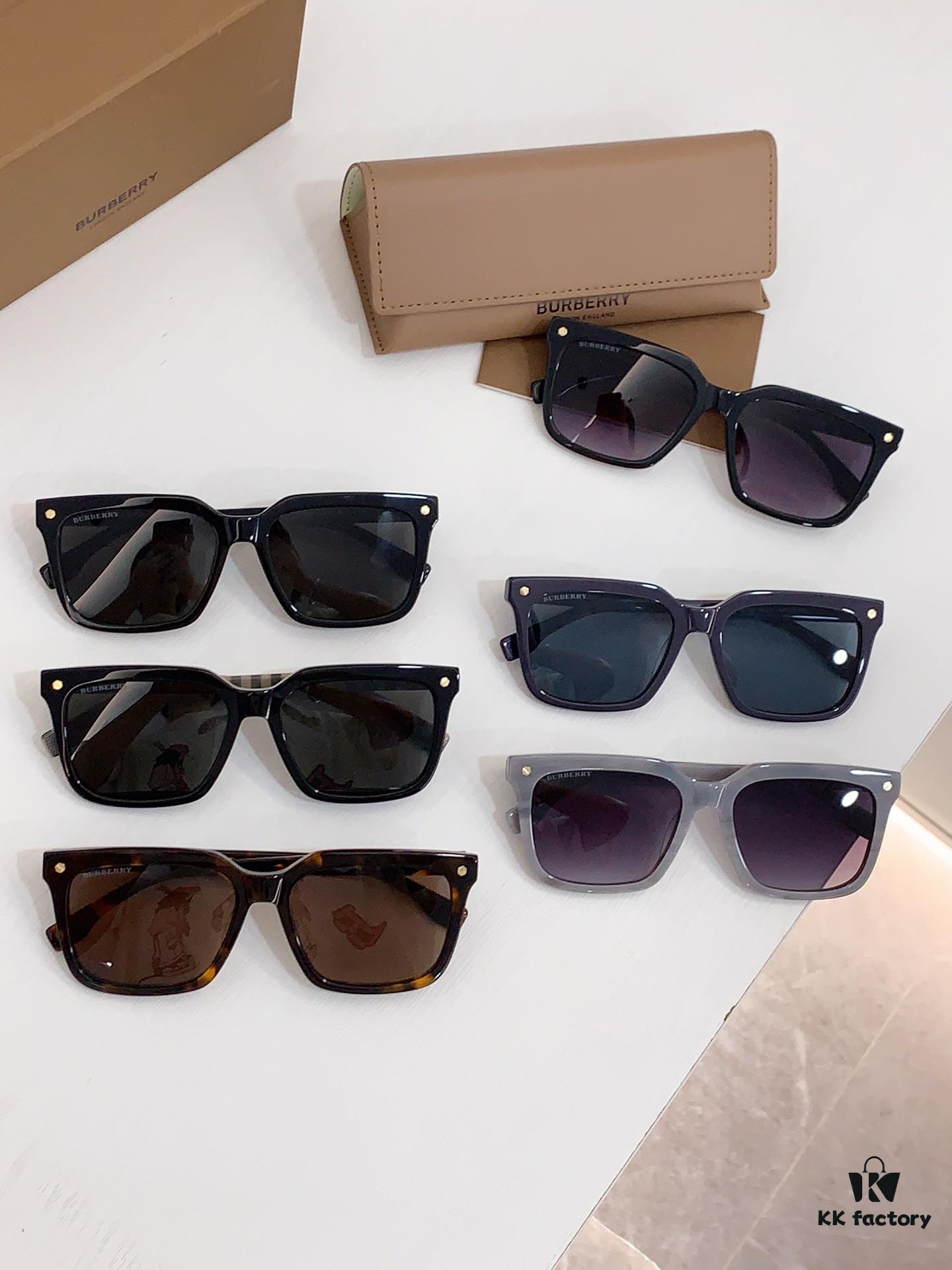140 BURBERRY BE4337 Square Acetate Sunglasses