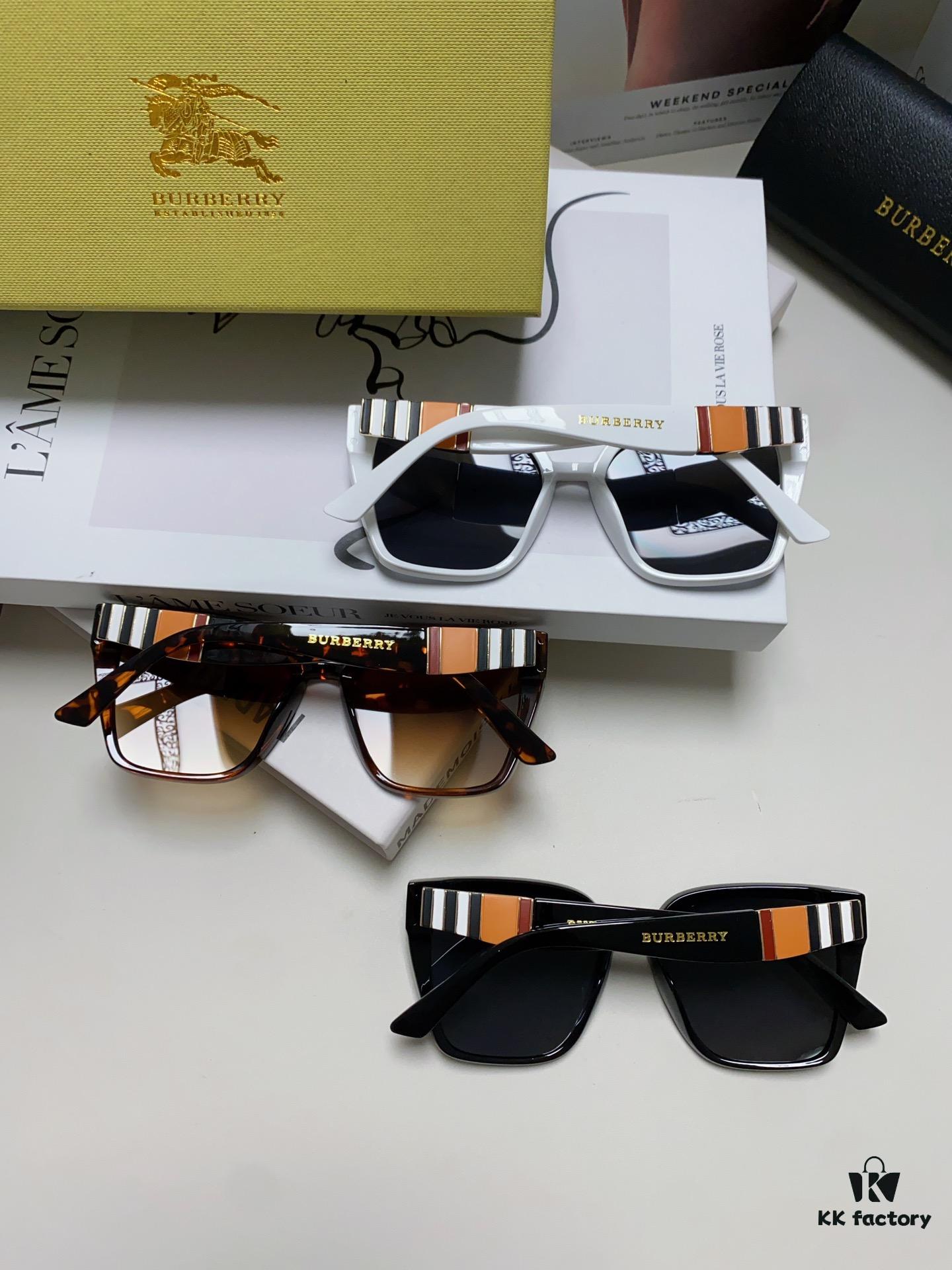 BURBERRY 2024 New Arrival European and American Fashion Sunglasses, Trendy Unisex Street Style Shades