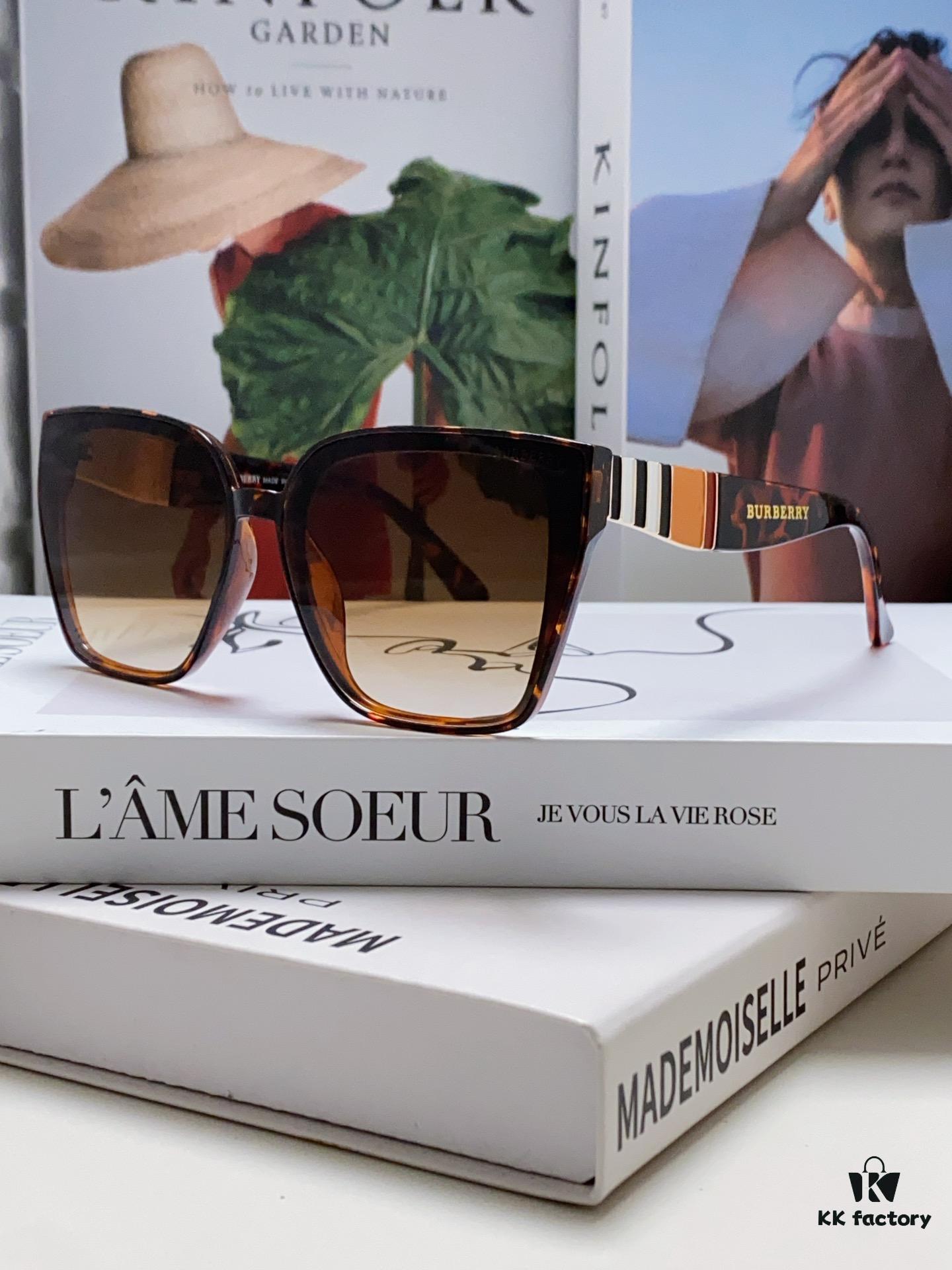 BURBERRY 2024 New Arrival European and American Fashion Sunglasses, Men's and Women's Trendy Streetwear Shades