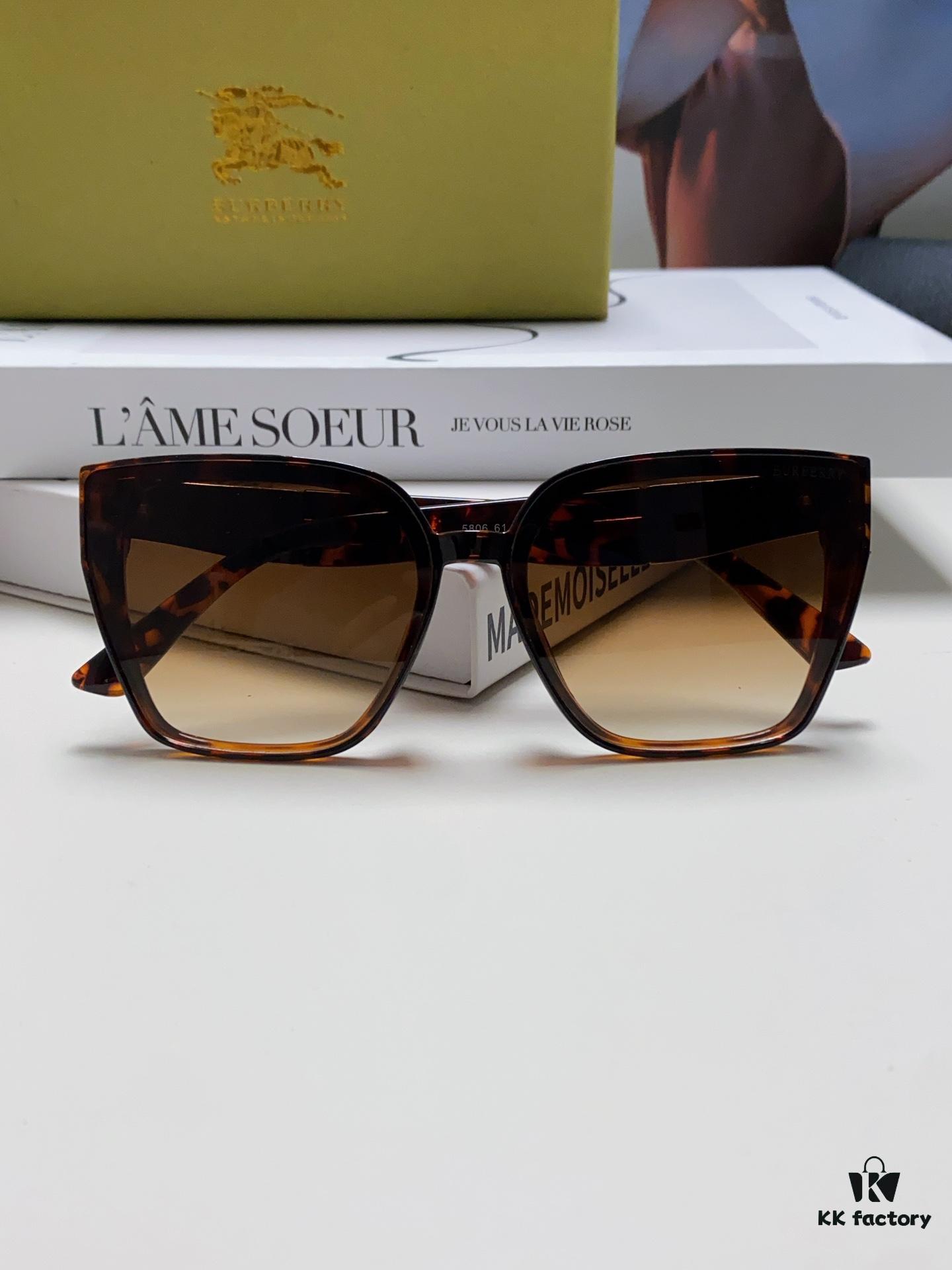 BURBERRY 2024 New Arrival European and American Fashion Sunglasses, Men's and Women's Trendy Streetwear Shades