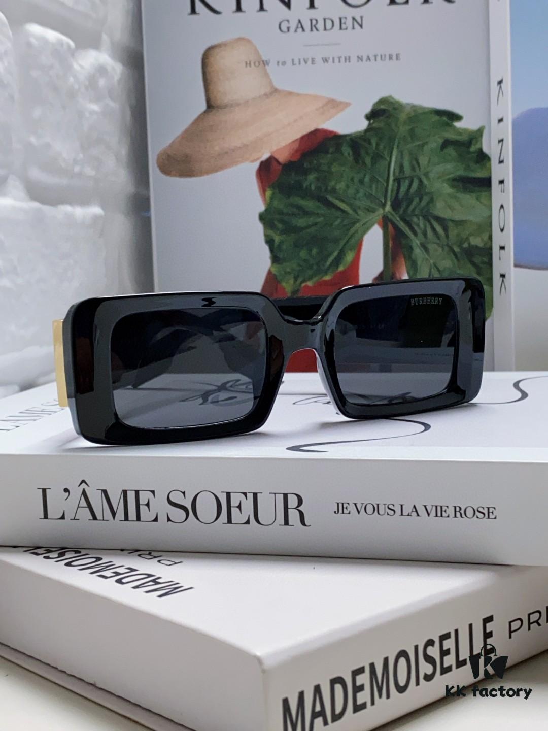 Burberry 2024 New Arrival Vintage Style Avant-Garde Sunglasses Unisex High-Quality Square Frame Fashionable Sun Glasses