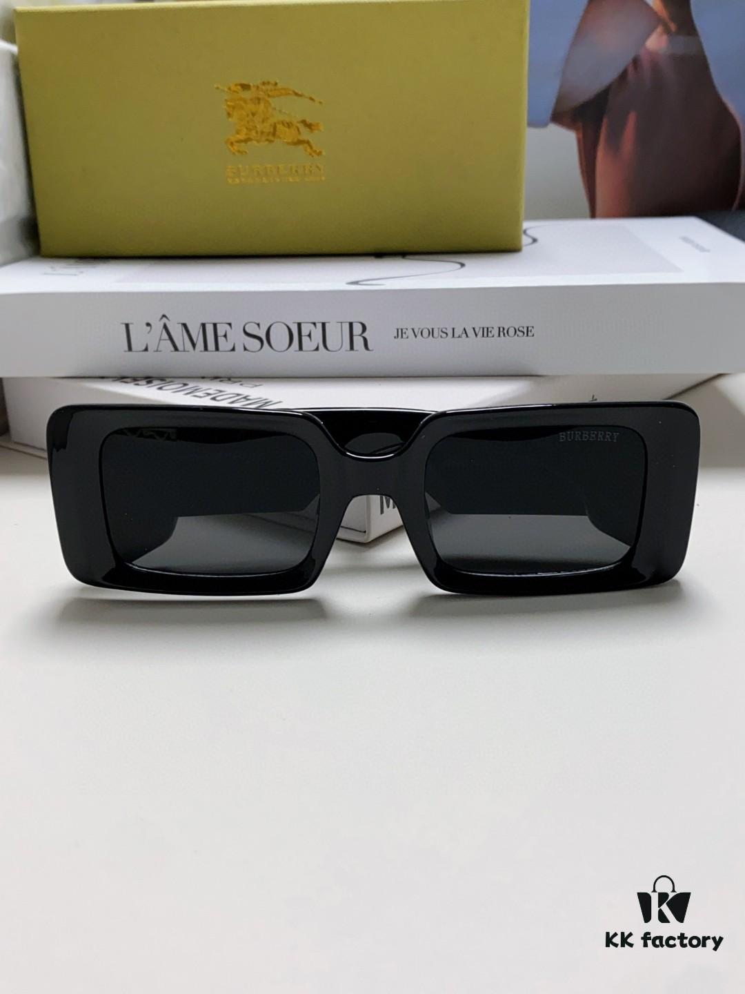 Burberry 2024 New Arrival Vintage Style Avant-Garde Sunglasses Unisex High-Quality Square Frame Fashionable Sun Glasses