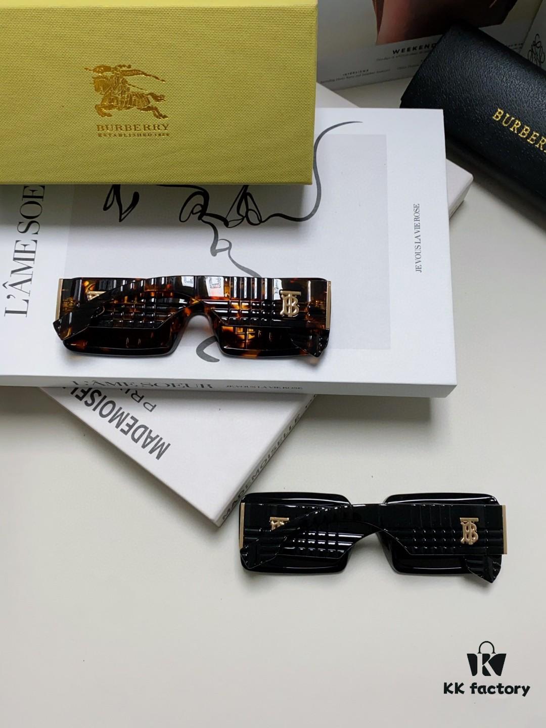 Burberry 2024 New Arrival Vintage Style Avant-Garde Sunglasses Unisex High-Quality Square Frame Fashionable Sun Glasses