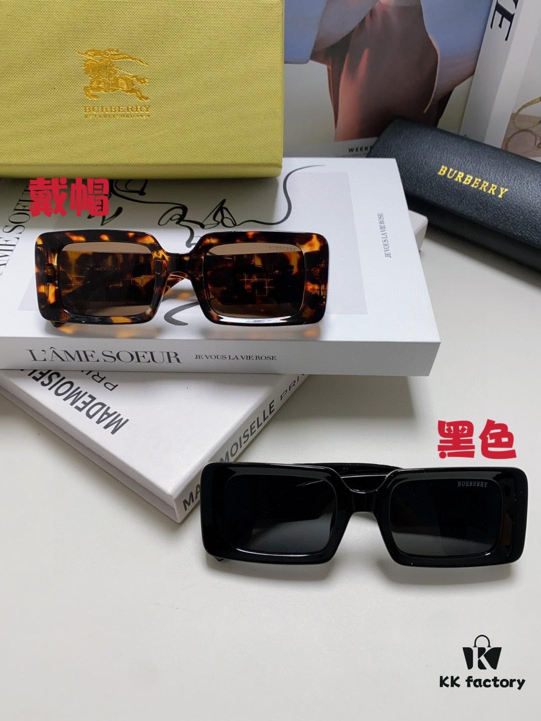 Burberry 2024 New Arrival Vintage Style Avant-Garde Sunglasses Unisex High-Quality Square Frame Fashionable Sun Glasses