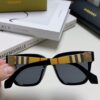 Burberry 2024 New Arrival Men's UV Protection Polarized Sunglasses, Black Frame Classic Equestrian Design Unisex Fashion Sun Glasses for Driving
