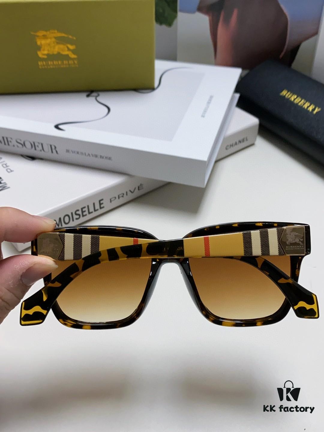 Burberry 2024 New Arrival Sunscreen Sunglasses for Men, UV Protection Polarized Sunglasses with Black Frame, Classic Knight Design, Unisex Fashion Driving Sunglasses