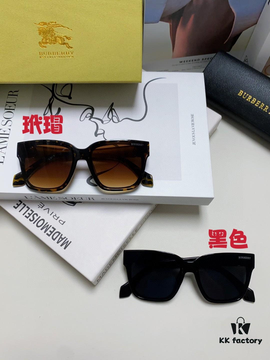 Burberry 2024 New Arrival Sunscreen Sunglasses for Men, UV Protection Polarized Sunglasses with Black Frame, Classic Knight Design, Unisex Fashion Driving Sunglasses