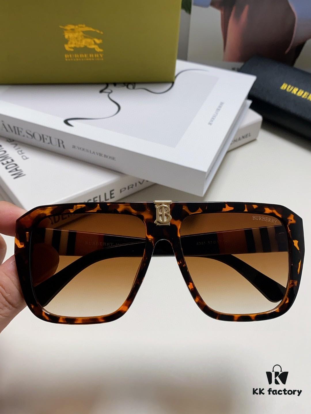 Burberry 2024 Popular Unisex Fashion Sunglasses, UV Protection Sun Glasses for Driving, Oversized Women's Sunglasses