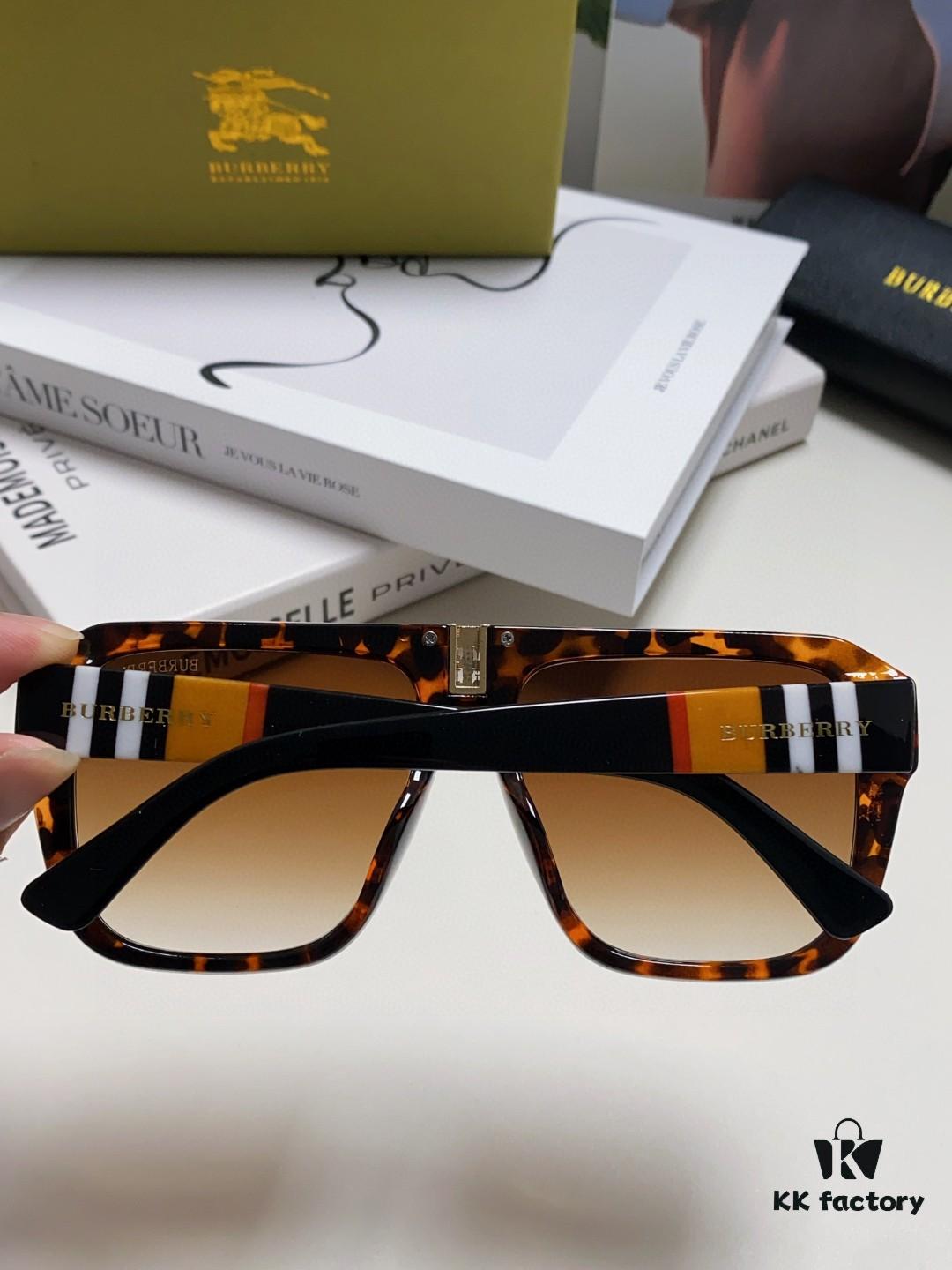 Burberry 2024 Popular Unisex Fashion Sunglasses, UV Protection Sun Glasses for Driving, Oversized Women's Sunglasses