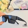 Burberry Trendy Sunglasses for Women, Large Frame UV Protection Slimming One-Piece Sunglasses, Stylish Unisex Driving Shades for Men and Women
