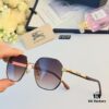 Burberry Metal Frame Sunglasses Unisex Small Frame UV Protection for Summer Beach Travel Driving Stylish High-End Eyewear