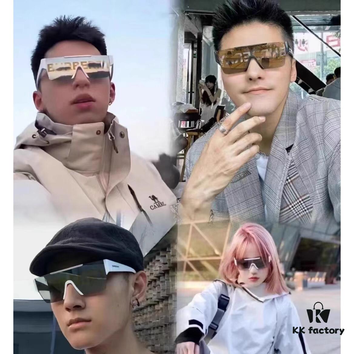 Burberry Unisex Stylish Futuristic Windproof Goggles for Cycling and Mountaineering, UV Protection Oversized Sunglasses