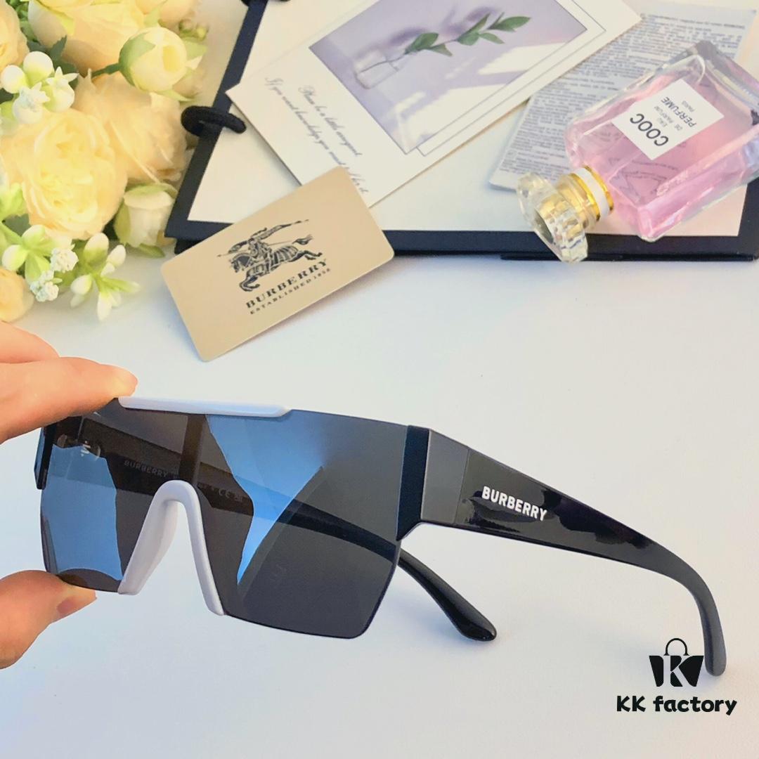 Burberry Unisex Stylish Futuristic Windproof Goggles for Cycling and Mountaineering, UV Protection Oversized Sunglasses