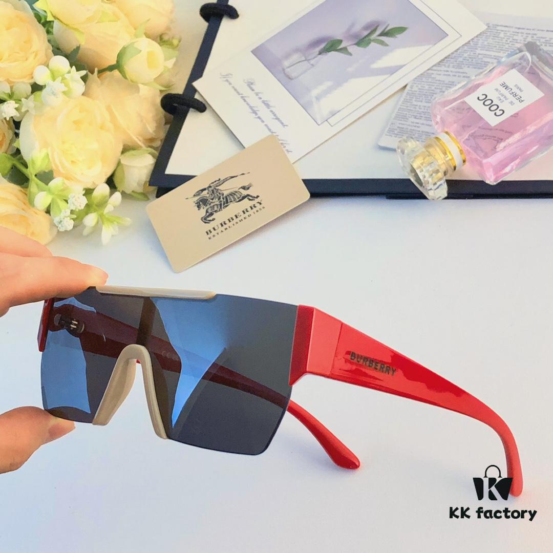 Burberry Unisex Stylish Futuristic Windproof Goggles for Cycling and Mountaineering, UV Protection Oversized Sunglasses