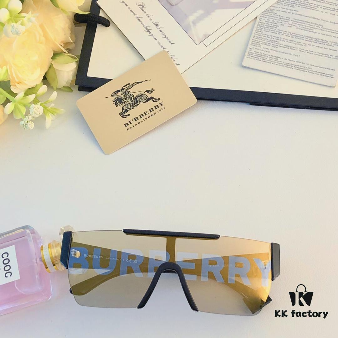 Burberry Unisex Stylish Futuristic Windproof Goggles for Cycling and Mountaineering, UV Protection Oversized Sunglasses