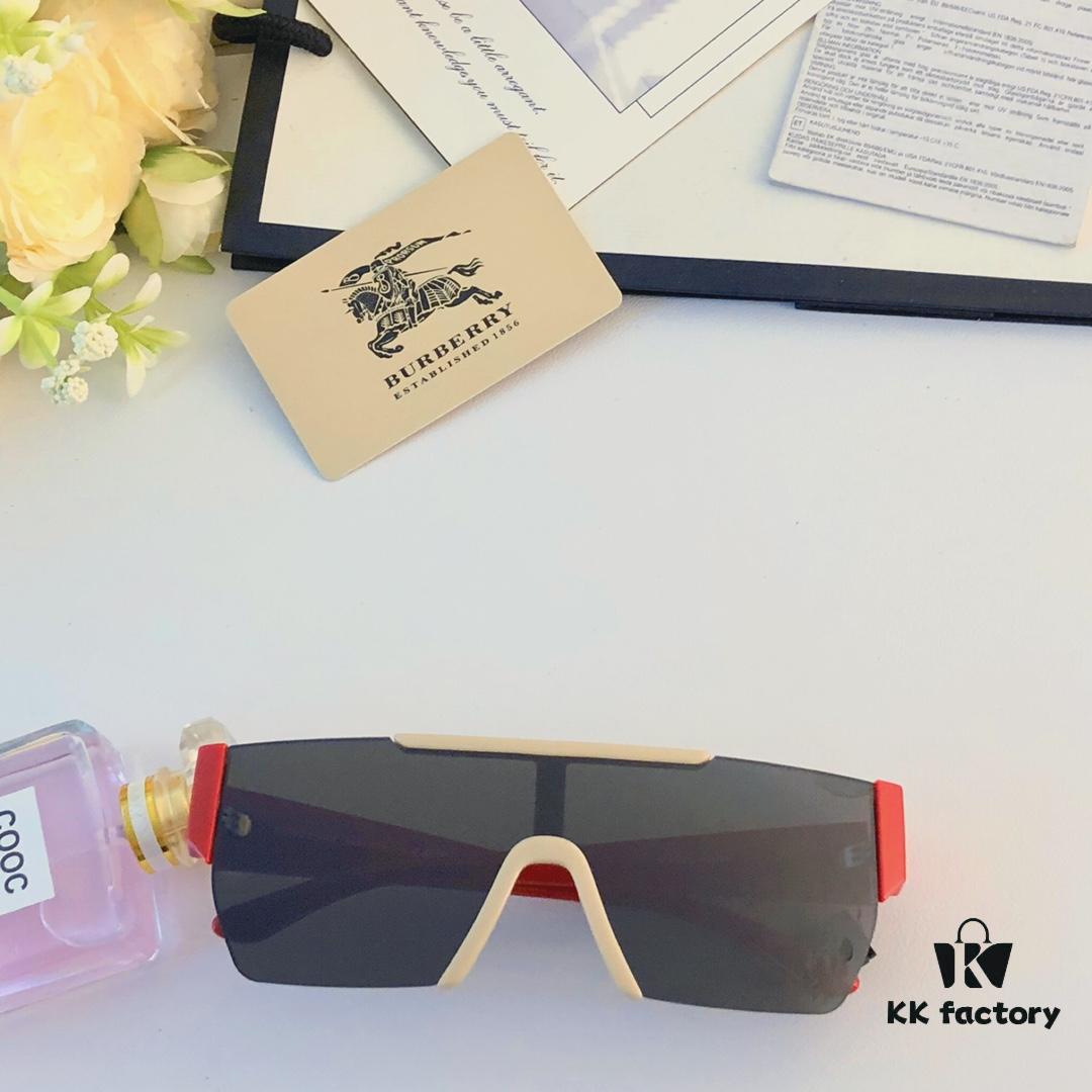 Burberry Unisex Stylish Futuristic Windproof Goggles for Cycling and Mountaineering, UV Protection Oversized Sunglasses