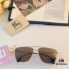 Burberry New Arrival Elegant Men's Versatile Sunglasses, Comfortable and Minimalist UV-Protective Square Sunglasses with Stylish and Modern Design
