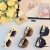 Burberry 2024 New Fashion Korean-Style Unisex Oversized Sunglasses for Women, Stylish UV-Protection Travel Sun Glasses