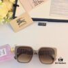 Burberry 2024 New Fashion Korean-Style Unisex Oversized Sunglasses for Women, Stylish UV-Protection Travel Sun Glasses