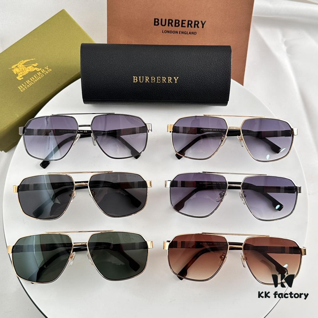 Burberry BE4212 Men's Pattern Aviator Sunglasses, Full Stock Arrived