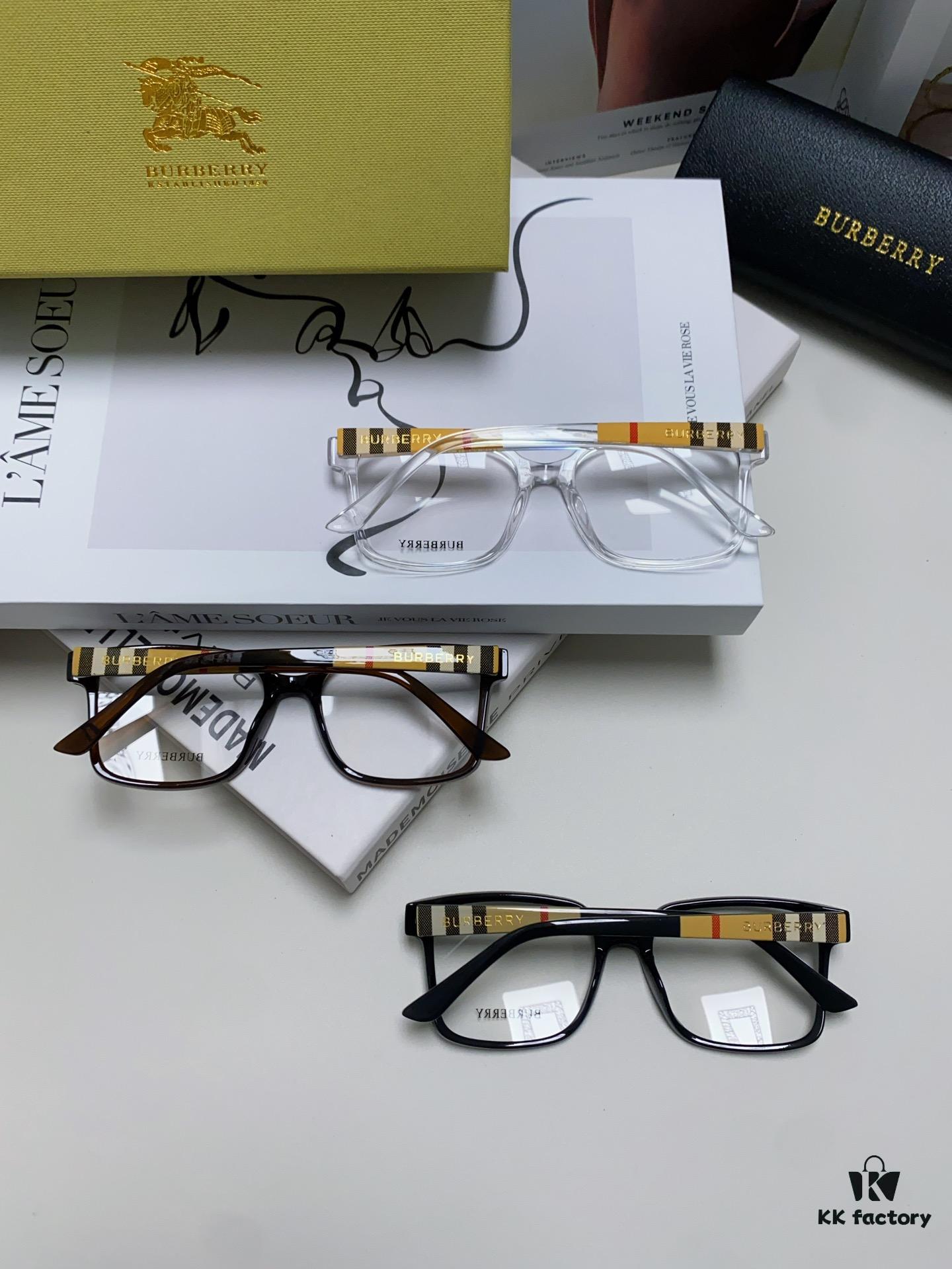 Burberry 2024 New Arrival Eyeglass Frame Korean Style Trendy Oversized Prescription Glasses Lightweight Unisex Optical Frame Suitable for Daily Wear